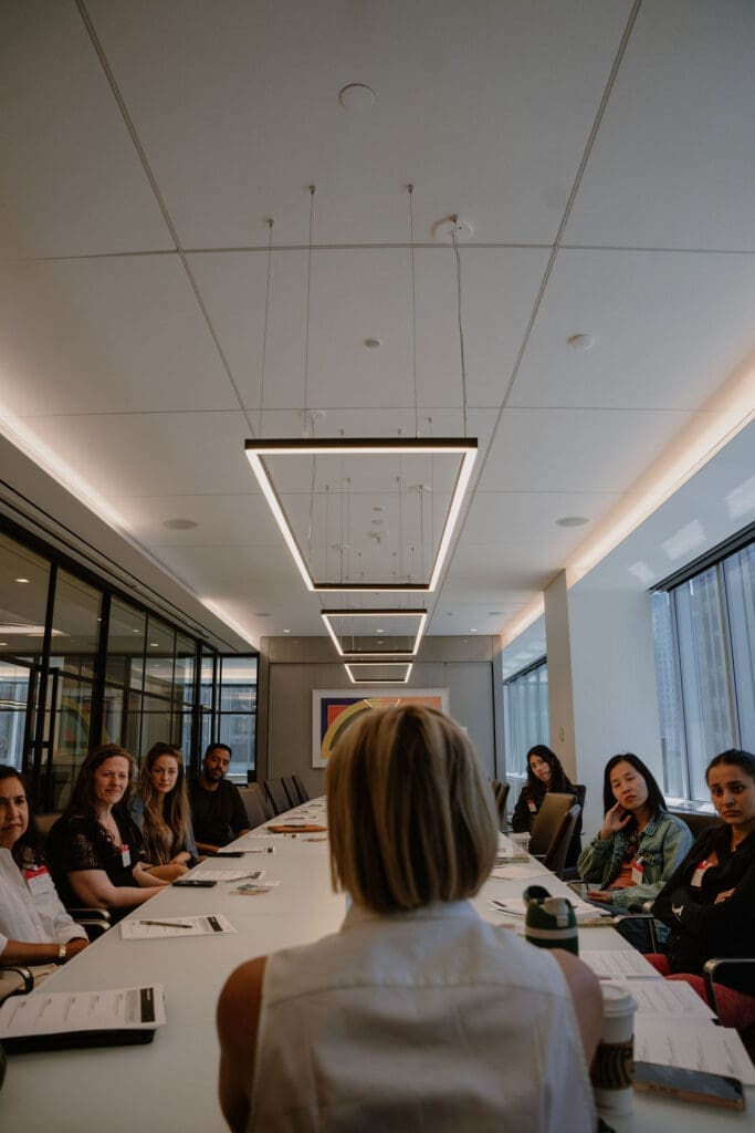 Women founders engaged in the identity audit exercise at Build to Exit NY Tech Week 2026 exit readiness workshop